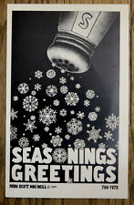 Scott Mac Neill vintage 1981 Seasons Greetings pop art graphic card picture