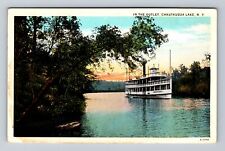 Chautauqua NY-New York, Chautauqua Lake in the Outlet, Vintage Postcard picture