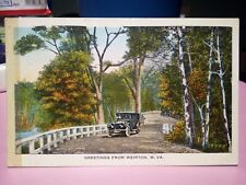 Weirton West Virginia greetings old car 1930 picture