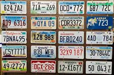 Large lot colorful of 100 old license plates - bulk - many states, low shipping picture