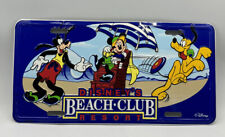 Disney Beach Club Resort Booster License Plate Vintage Orlando Florida. picture