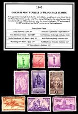 1940 YEAR SET OF MINT -MNH- VINTAGE U.S. POSTAGE STAMPS picture