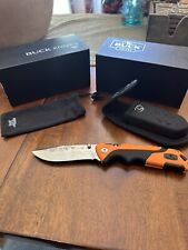 Buck USA Pursuit Pro 659 Pocket Knife and Sheath - Orange - S35VN Blade picture