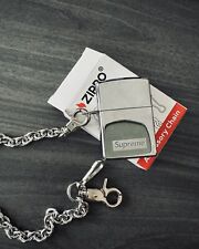 Supreme x Zippo Silver lighter with chain - NEW - with Box picture
