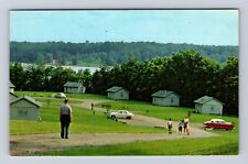 Oxford OH-Ohio, Cabin Area Hueston Woods State Park, Lake Acton Vintage Postcard picture