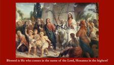 Palm Sunday Prayer Card (10-pack) with Two Free Bonus Holy Cards included picture