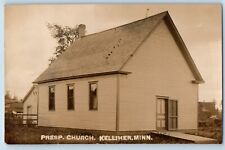 Kelliher Minnesota MN Postcard RPPC Photo Presbyterian Church 1911 Antique picture