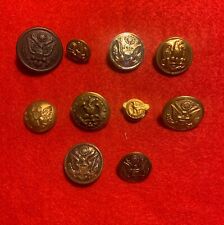 CIVIL WAR ERA AND LATER MILITARY AND MORE BUTTON LOT OF 10...(SEE PICS) #BTL 6 picture