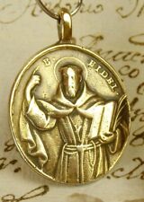 ANTIQUE 18TH CENTURY 1729 FIDELIS SIGMARINGEN MYSTIC ST. FRANCIS OF ASSISI MEDAL picture