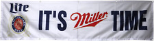DAOOPS MILLER LITE beer flag its miller time 2x8ft banner man cave picture