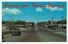 View of Lincoln Highway 30 on West Side of Rawlins, Wyoming ca.1950's picture
