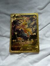Pokemon TCG Jolteon VMAX Gold Metal Foil Holo Alt Art Rare picture