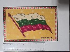 1910s Antique Cigarette Silks Bulgaria Flag  L👀k  picture