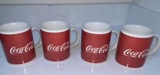 Vintage Coca-Cola Coffee Mug Set of 4 Gibson 2002 4” Cups picture