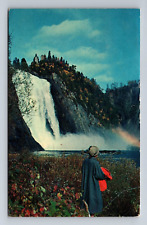 Montmorency Falls Tourist View Quebec Canada Postcard picture