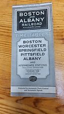 Boston and Albany Railroad New York Central Lines Time Tables Aptil 29, 1934 picture