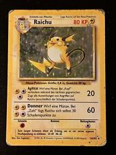 Raichu (14/102) HOLO - Base Set / Pokemon Card - German - Poor Condition picture