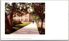 Dayton Ohio OH, National Cash Register Building, Pathway, Vintage Postcard picture
