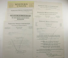 1929 Lamson Goodnow Federated Metals Corp Boston MA Tin Letters Ephemera P991F picture