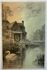 German Creek Scene, Swan Postcard, Posted 1905 St. Louis, Missouri picture