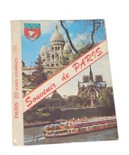 Souvenir De Paris Lyna Vintage Postcard Book 20 Color Photo Postcards France Vtg picture
