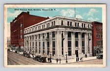 Syracuse NY-New York, First National Bank Building, Vintage c1918 Postcard picture