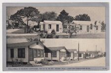 Vintage Postcard Miami, Florida FL - Halliwell's Tourist Cottages -Biscayne Blvd picture