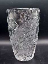 Vintage Elegant Cut Crystal Vase 6