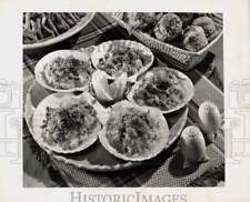 1946 Press Photo Deviled crab salad by Gaynor Maddox - nei20566 picture