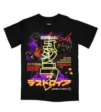Godzilla Destroyer movie short sleeve t-shirt rucking fotten size L Black picture