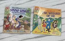 1978 Snow White and The Wizard Of Oz Walt Disney Read Along Books No Tapes picture