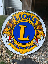 Lions Club Street Sign Reflective UNUSED picture