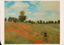 Postcard Monet Claude Coquelicots 1873 Huile sur toile Musee d'Orsay Paris 1986 picture