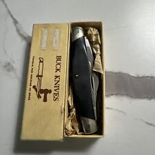 BUCK KNIFE 303 CADET VINTAGE PREOWNED YR - 1988 STOCKMAN 3 BLADES W/box picture