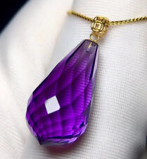 20*10.3mm Natural Purple Amethyst Crystal carving Pendant AAAA picture