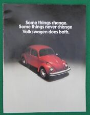 1975 VW Volkswagen Beetle Bug and Convertible Vintage Car Sales Brochure picture