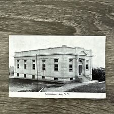 Gymnasium Lima New York Vintage Postcard Building View picture