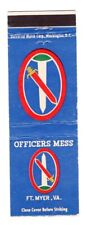 Matchbook: U.S. Army - Officers Mess, Fort Myer, Military District of Washington picture