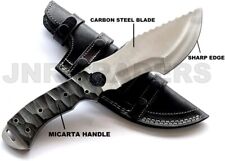 Handmade Tracker knife with Horizontal Sheath Camping knife High Carbon Steel picture