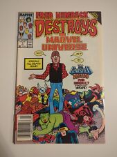 FRED HEMBECK DESTROYS THE MARVEL UNIVERSE #1 Marvel Comics 1989 Nice  picture