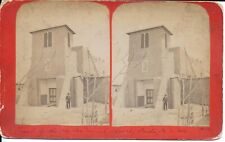 Unsigned Stereograph of San Miquel Church in Santa Fe New Mexico January 1888 picture