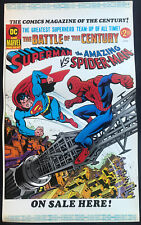 1976 SUPERMAN vs AMAZING SPIDER-MAN Original Oversized Advertising Display~ RARE picture