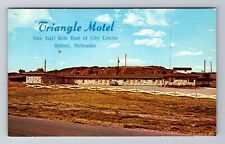 Sidney NE-Nebraska, Triangle Motel, Advertising, Vintage Souvenir Postcard picture