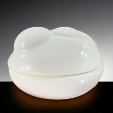 Pottery Barn Easter Bunny Ceramic Trinket Dish Covered Dish With Lid White picture