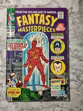 Fantasy Masterpieces #9 1967 1st Print Origin Human Torch Captain America Marvel picture