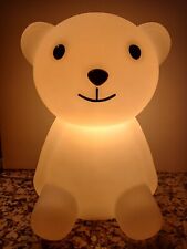 Large White Teddy Bear Blow Mold Lamp Dorm  picture