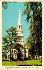 Congregational Church Harwich Cape Cod Massachusetts MA Postcard PM S Dennis WOB picture