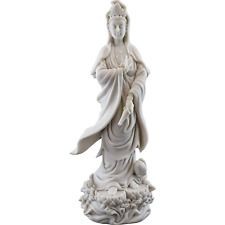 Top Collection Quan Yin Statue on Lotus Pedestal - Kwan Yin Goddess of Mercy ... picture