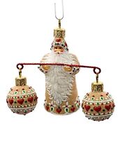 Patricia Breen Balance Gingerbread Hearts Santa Claus Christmas Tree Ornament picture