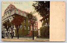 Elmira New York~Masonic Temple~Sidelong View~Books & Stationary Store~1908 picture